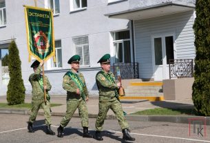 Фоторепортаж: Поставские стражи границы встречали эстафету, приуроченную к 105-летию пограничной службы Беларуси