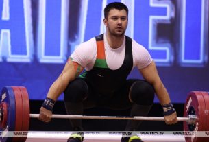 Белорусский тяжелоатлет Евгений Тихонцов завоевал серебро II Игр стран СНГ