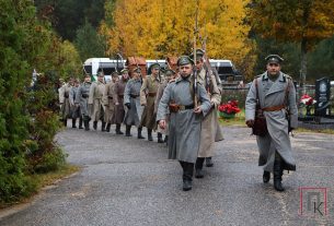 На кладбище возле д. Макаровцы перезахоронили останки солдата, погибшего в годы Первой мировой войны