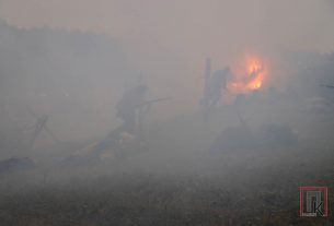 Фоторепортаж: Реконструкторы Беларуси воспроизвели бой по ликвидации Свенцянского прорыва 1915 года