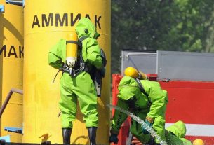 Обеспечение безопасности в случае аварийного выброса аммиака