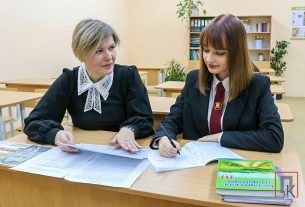 Учитель Галина Ижмайлович старается привить ученикам любовь к белорусскому языке и литературе