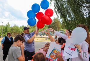 ГАИ и Белагропромбанк провели в ОДРОЦ «Ветразь» акцию за дорожную и финансовую безопасность