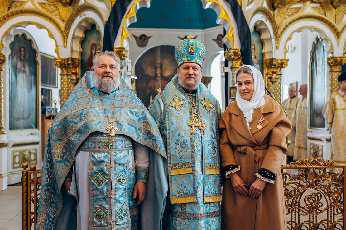 Матушка Людмила награждена медалью священномученика Константина Жданова, пресвитера Шарковщинского III степени
