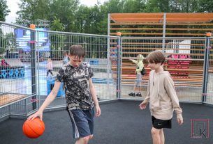 «ВЫТОКI-2025» в Поставах. Юные поставчане уже опробовали новую спортплощадку под открытым небом