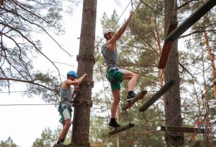 В СТК "Озерки" состоялась товарищеская встреча между Республиканским советом работающей молодёжи и работающей молодёжью Поставщины