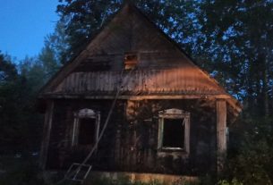 На пожаре в д. Мягуны Поставского района погиб человек