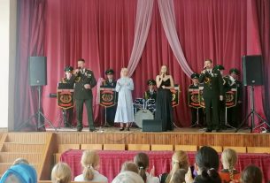 В Курополье прошла встреча военнослужащих Сморгонской пограничной группы с сельчанами