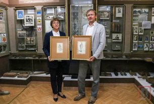 Две графические работы художника XIX в. Альфреда Ромера можно увидеть в районном музее