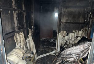 На пожаре жилого дома в Поставах погиб мужчина