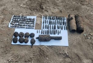 Возле г.п. Лынтупы обнаружено 189 взрывоопасных предметов военных лет. Они обезврежены