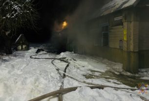 В Поставском районе на пожаре погиб мужчина