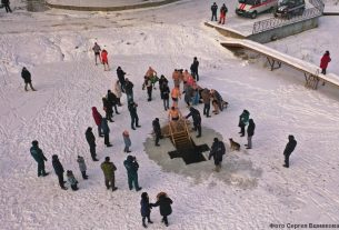 19 января на пляже в горпарке в Поставах будет организовано купание в проруби