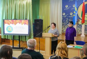 12 февраля в СШ №1 прошла встреча участников проекта «За скупой строкой на обелиске. Герои и награды»