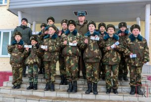 12 учащихся СШ №2 им. Н.М. Осененко посвятили в воспитанники ВПК «Кондор»