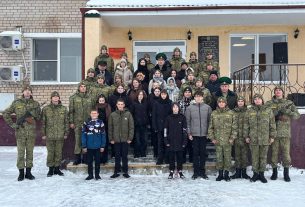 На пограничной заставе «Лынтупы» прошел час памяти «Нам жить и помнить»