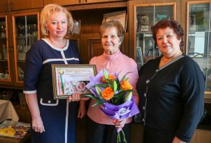 Ветеран труда Ирина Константиновна Касаткина отметила 80-летний юбилей