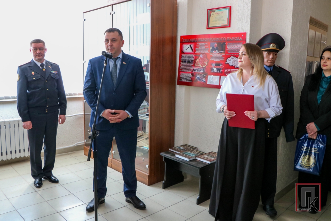 В Поставах открыли обновленный пункт централизованного наблюдения Поставского отделения Департамента охраны