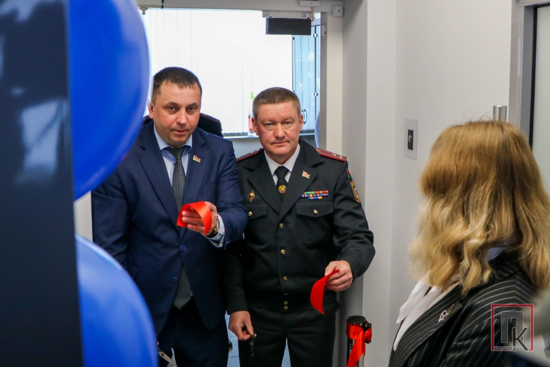 В Поставах открыли обновленный пункт централизованного наблюдения Поставского отделения Департамента охраны