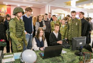 В Поставах прошло масштабное профориентационное мероприятие с участием Военной академии