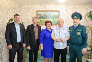 Троим поставчанам вручили нагрудные знаки «За заслуги в ликвидации последствий катастрофы на Чернобыльской АЭС»