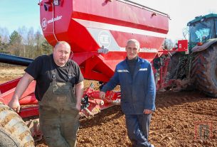 Весенние полевые работы в «Новоселках-Лучай»: горох и ячмень уже посеяны, на очереди — пшеница