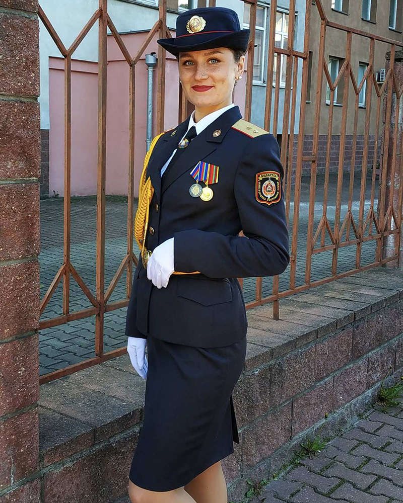Уроженка Постав Екатерина Жук несёт службу в отдельном батальоне милиции столичной охраны