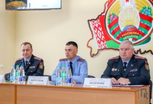 Поставский РОВД посетили начальник ГУ ГАИ МОБ МВД Республики Беларусь Виктор Ротченков