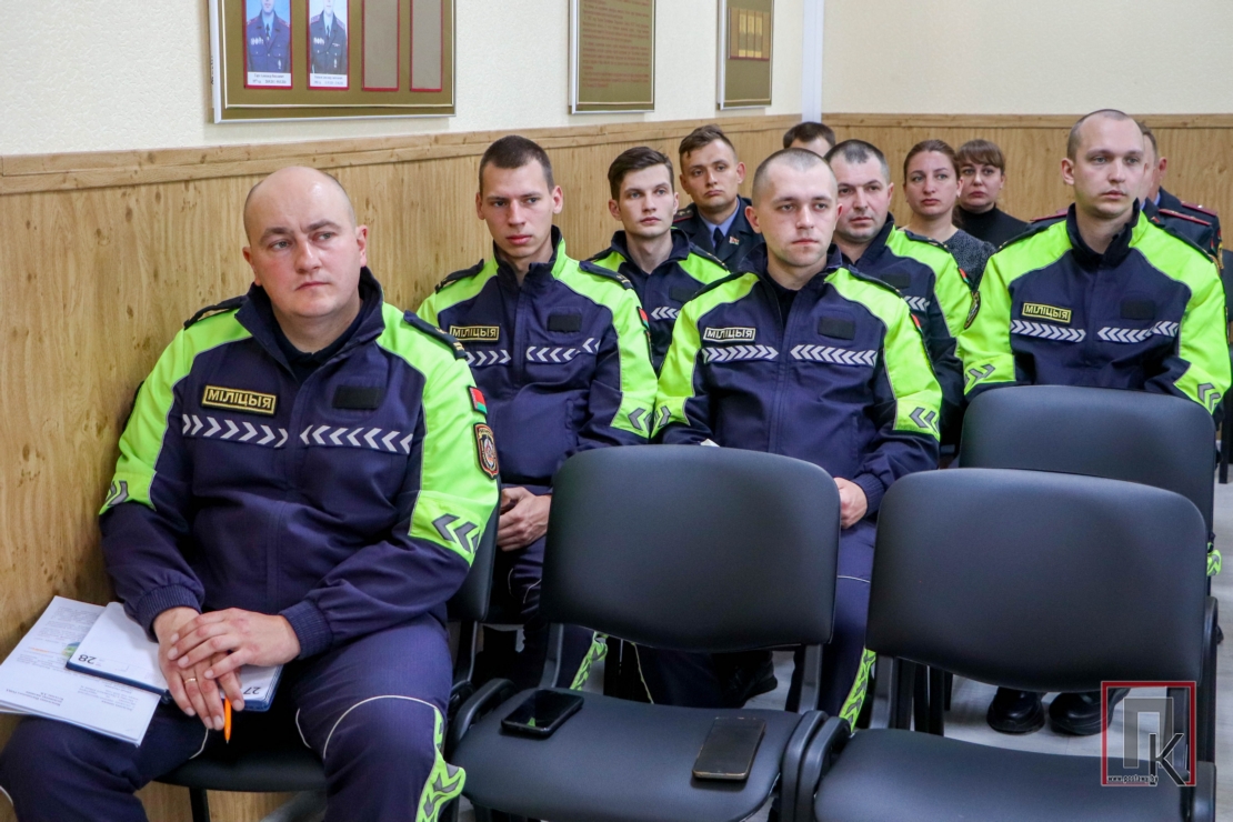 Поставский РОВД посетили начальник ГУ ГАИ МОБ МВД Республики Беларусь Виктор Ротченков