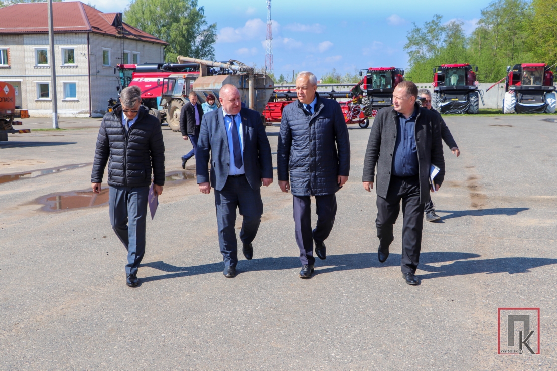 14 мая Игорь Сергеенко с рабочей поездкой посетил Поставский район