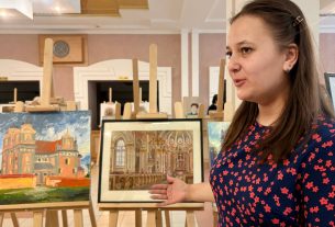 «Жанчына — крыніца натхнення»: у РДК адкрылася выстава работ расійскіх і беларускіх майстроў