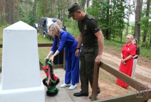 В Поставском районе прошёл автопробег по местам воинских захоронений «Памяти погибших героев»