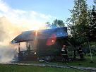 Пожар в Поставском районе: баня лишилась крыши в д. Войшкуны Пожар в Поставском районе: баня лишилась крыши в д. Войшкуны