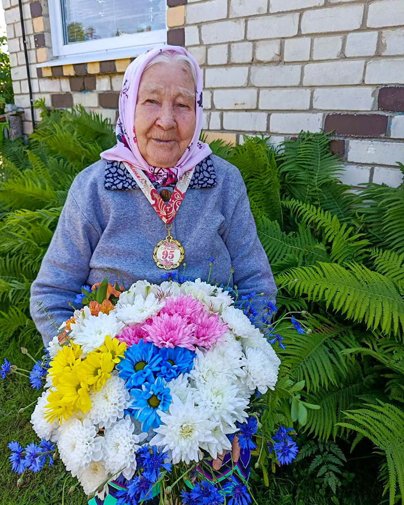 Лынтупчанка Зинаида Зубанова в июне отметила 95 лет со дня рождения