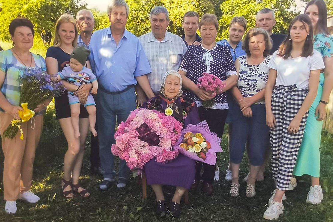 Лынтупчанка Зинаида Зубанова в июне отметила 95 лет со дня рождения