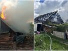 Хозпостройка горела по ул. Парковой в Поставах