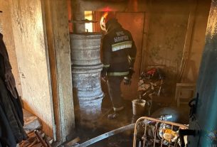 На пожаре в Поставском районе погиб мужчина